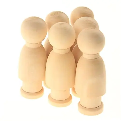 Produktbild: Vaguelly 20 Stück Leichte Holzpuppenspielzeuge Pädagogische Bastelspielzeuge Für Jungen Und Mädchen Dekorative Bastelspielzeuge Tragbare Puppenspielzeuge