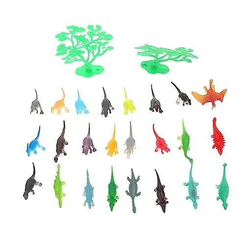 Produktbild: Vaguelly 24 Stück Simulierte Dinosauriermodelle Lernspielzeug Interaktives Spielset Basteln Für Kinder Kleiner Miniaturmodus Gehirnspielzeug Kinderspielzeug Entwicklungsspielzeug