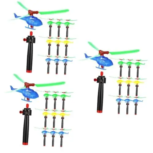 Produktbild: Vaguelly Fliegender Hubschrauber 27 Stück Hubschrauber Freizeit Flugspielzeuge Outdoor Flugspielzeuge Flugzeuge Spielzeuge Garten Flugspielzeuge Kinder Flugspielzeuge Handwirbelnde Spielzeuge