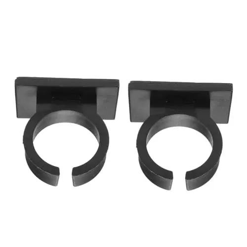 Produktbild: Vaguelly 2St Clip für Mikrofonständer Tischmikrofon Mikrofon-Clip Funkmikrofon Mikrofonstativ mikrofon klemme tischdeckenklammern Mikrofonclips Mikrofonclip mit Klebstoff Plastik Black