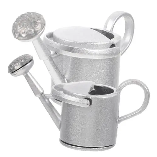 Produktbild: Vaguelly 2St Gießkanne aus Blech Spielzeug Modelle pflanzengießkanne klein Kinder-Gießkanne Wasserkocher gefälschte Gießkanne realistisch Modell Einer Miniatur-Wasserkanne Metall schmücken