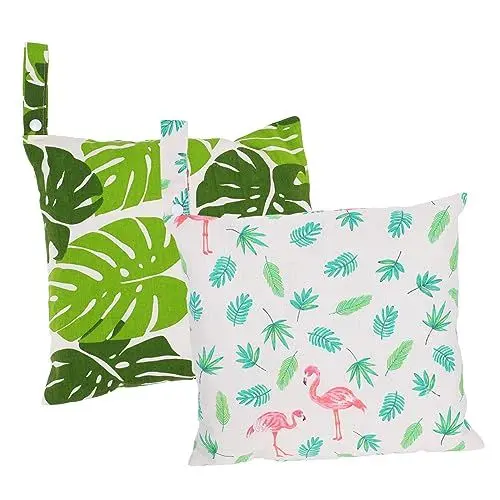 Produktbild: Vaguelly 2St Wickeltasche babytasche babytragetasche Wäschesack für unterwegs Reisekosmetiktasche mit großem Fassungsvermögen Pool-Nassbeutel nasse Tasche im Fitnessstudio flaches Tuch