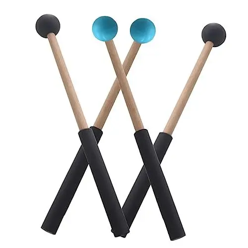 Produktbild: Vaguelly 2 Paar Trommelstock Xylophon-trommelstöcke Glockenschlagstöcke Schlitten Glockenschlägel Schlägel Für Glockenkits Drumsticks Für Kinder Hammer Instrumentenstock Student Gummi