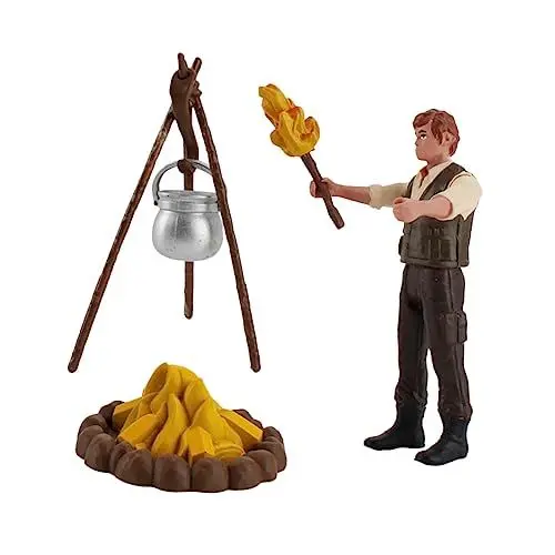 Produktbild: Vaguelly 2 Sätze Lagerfeuer-Camping-Modell Campingspielzeug für Kinder Miniatur-Lagerfeuerszene kinderspielzeug Kinder Spielzeug Modelle Spielzeuge Mini-Picknick-Modell Miniatur-Fackel Feld