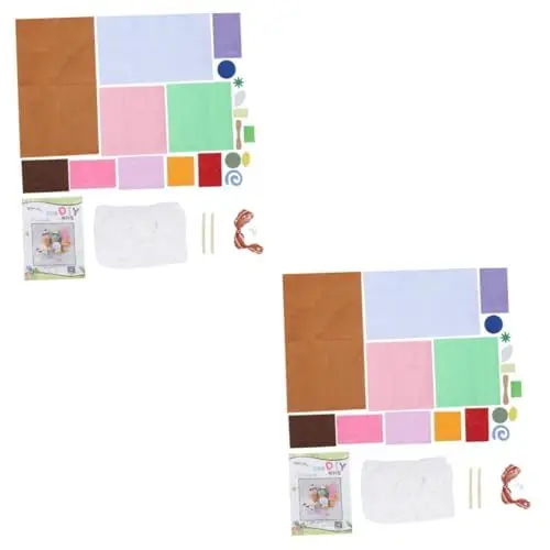 Produktbild: Vaguelly 2 Sätze Lernspielzeug Für Kinder Handgefertigter Stoff Diy Brown