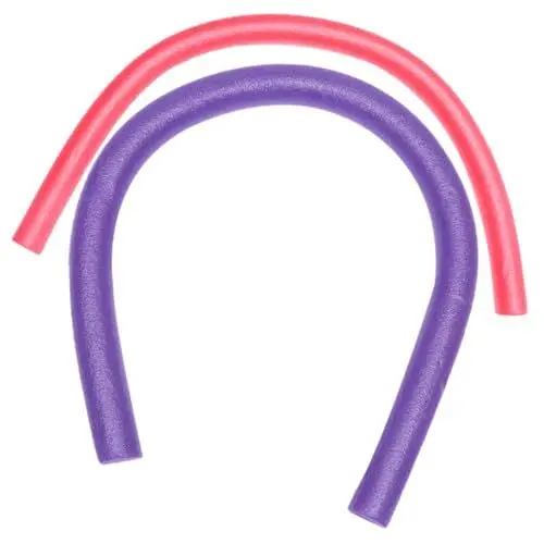 Produktbild: Vaguelly 2 Stück Schwimmnudeln Bunte Schwimmhilfen aus Schaumstoff Hohles Design für Pool und Seespiele Multi Use Wasserspielzeug für Erwachsene