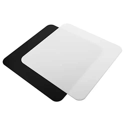 Produktbild: Vaguelly 2stücke Acryl Fotografie Hintergrundplatten Weiße Schwarze Reflektierende Boards Für Produktfotografie Für Stilvolle Präsentationen Und Einfache Lagerung