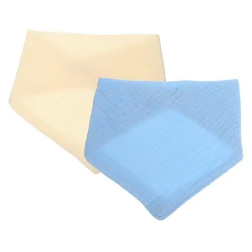 Produktbild: Vaguelly Baby-bandana-lätzchen Aus Baumwolle 2er-pack Zahnungslätzchen Für Mädchen Und Jungen Weiche Bequeme Passform