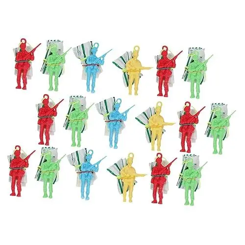 Produktbild: Vaguelly Fallschirmspielzeug-Set für Kinder Im Freien 30-teilig Mini-Soldaten-Fallschirm für Partyspiele und Familienspaß für Jungen und Mädchen