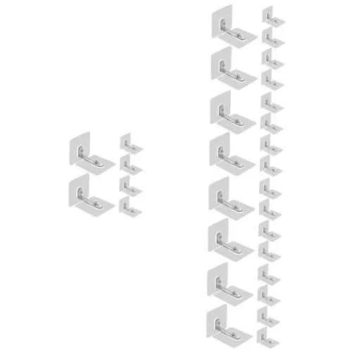 Produktbild: Vaguelly 30 Stk Aufkleber Zur Befestigung Von Möbeln -sicherheitsmöbelanker Schrankanker Möbelwandanker Selbstklebend Kein Bohrer Möbeldübel Möbel Wandanker Regal Kind Kabinett Pvc