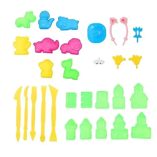 Produktbild: Vaguelly 30 Teiliges Sandspielzeug Set Für Pädagogisches Sandkastenspielzeug Mit Eimer Schaufel Förmchen Und Werkzeugen Ideal Für Strand Garten Und Sandkasten Fördert Kreativität