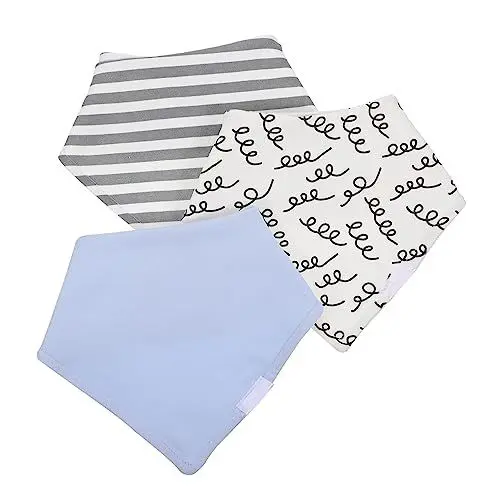 Produktbild: Vaguelly 3St Dreiecks tuch aus reiner Baumwolle Lätzchen zum Füttern von Babys -Lätzchen-Dreieck pflegeprodukte babyparty babygeschenke sabbernde Lätzchen für Kleinkinder