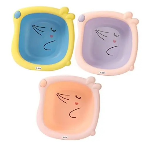Produktbild: Vaguelly 3St Waschbecken kinder badewanne Säuglingsgesichtsbadewanne wäschewanne baby pflegeprodukte baby waschwanne baby tub Babywanne klappbares Fußbecken Becken für Kinder tragbar Fußbad
