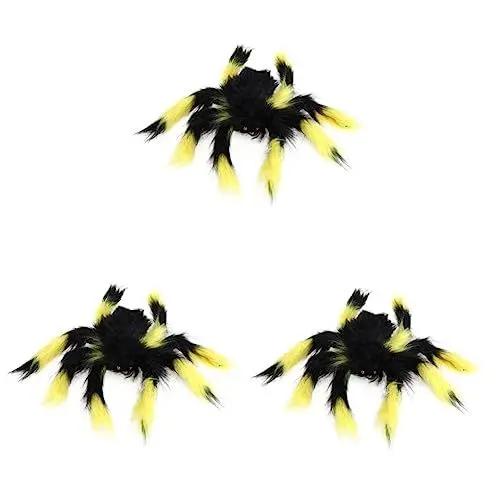 Produktbild: Vaguelly 3St gefälschte Spinne Plüsch Spinne Spielzeug riesige Halloween-Spinne Flauschige Kuscheltiere haarige Spinne Halloween Costume Halloween kostüme Plüschtier Spukhaus-Requisite