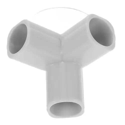 Produktbild: Vaguelly 3 -Leitplanke Laufstall Ersatzteile Laufstallzubehör Spielplatzzubehör Babyschutzgitter Eckbeschläge für Laufgitter T-förmige Winkelstücke Rostfreier Stahl Light Grey
