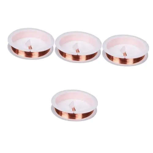 Produktbild: Vaguelly 4 Rollen Multifunktions-kupferdraht 0 3 Mm Bastelbedarf Handgefertigter Draht