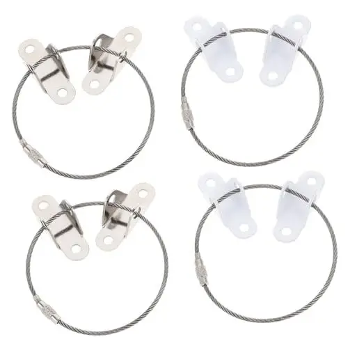 Produktbild: Vaguelly Kindersicherung Möbelgurte 4er Pack Spitzenfixierung Baby-fallverbinder Babysicherung Weiß Edelstahl