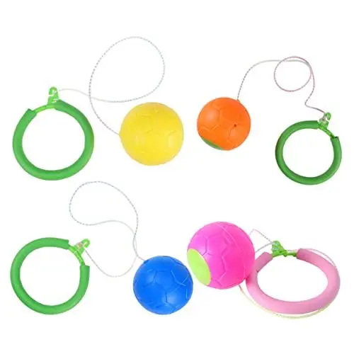 Produktbild: Vaguelly 4 Stück Sprungring Sprungball Knöchelspielzeug gewichteter Reifen für Übung Kinder fitnessgeräte Kinder Outdoor Spielzeug Spielzeugball überspringen springendes Ringspielzeug