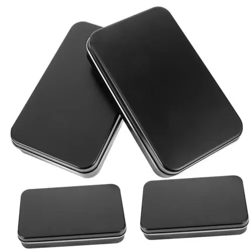 Produktbild: Vaguelly 4 Teilige Box Poker Box Sammelkarten Aufbewahrung Kartenboxen Für Sportkarten Sportkarten Etui Gaming Karten Aufbewahrungshülle Baseball Karten Aufbewahrung Baseball Karten