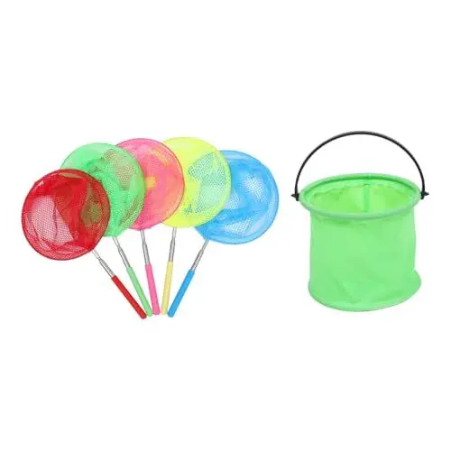 Produktbild: Vaguelly 5St Insektennetz Teleskop-Schmetterlingsnetze für Kinder erweiterbare Netze Kinder fischernetz schmetterlingsnetz für Kinder ausziehbare Schmetterlingsfangnetze Gittergewebe