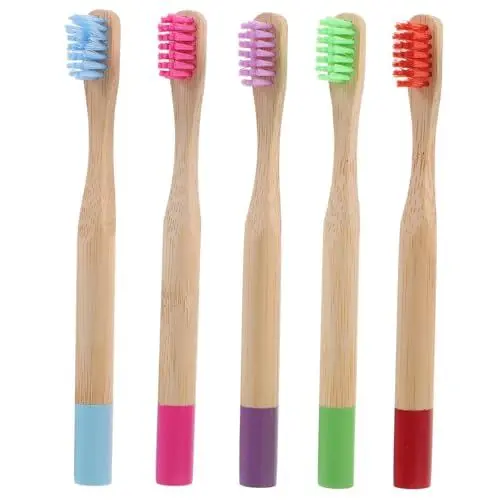 Produktbild: Vaguelly 5 Stück Kinderzahnbürsten Weichen Borsten Ergonomischem Griff und Kreativem Design für Sichere Zahnpflege bei Kindern Zufällige Farben Zufällige Farbe