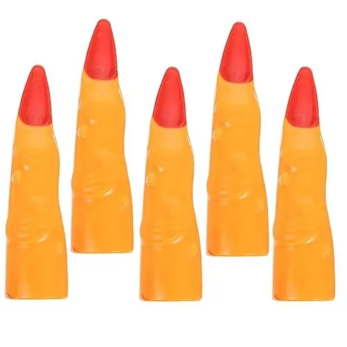 Produktbild: Vaguelly 5st Gefälschte Hexennägel Falsche Fingernägel Spielzeug Halloween-DIY-Finger Fingerspitze Im Punk-Stil Hexenkostüm Finger Zubehör Für Halloween-kostüme Hexenfinger Plastik