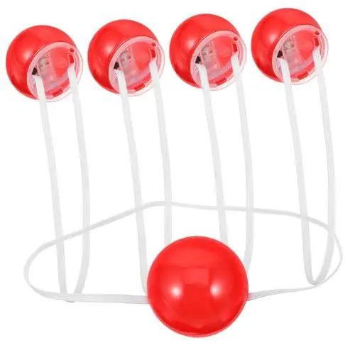 Produktbild: Vaguelly 5st Leuchtende Nase Clownsnase Für Erwachsene Rote Schwammnasen Cosplay Rote Nase Blinkende Clownsnase Clown-nasendekoration Leuchtende Rentiernase Clownnasen Massig Neuheit Nasen