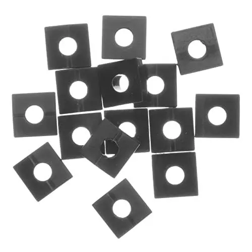 Produktbild: Vaguelly 4 Sätze Sicherungsmutter-klemmblock Für E-gitarrenbrücke Metall Gitarren-reparaturteil Hochwertiges Metallmaterial Präzisionskonstruktion 15 Stück * 4