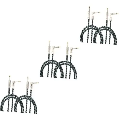 Produktbild: Vaguelly 6 Stk Gitarrenkabel Lautsprecher Anschlusskabel Bassgitarre Audioverbindungskabel Audiokabel Kabel Für Elektrische Gitarre E-gitarren-versorgung Basslautsprecher Nylon