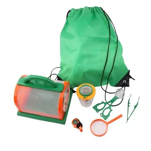 Produktbild: Vaguelly 7-teiliges Set Insektenbeobachtungsset Für Kinder Beobachtung Von Wildinsekten Werkzeuge Beobachten Outdoor-beobachtung Wanderinsekten Beobachten Green