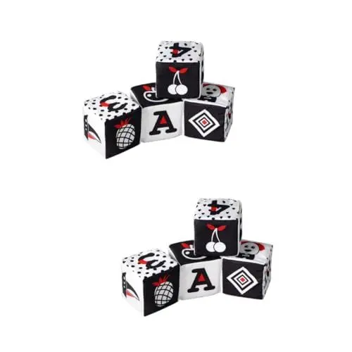 Produktbild: Vaguelly 8 STK Vorschulspielzeug aufblasbare Jumbo-Würfel Babyspielzeug Spielzeug badespielzeug ab 6 Monate bade spielsachen Multifunktionales Stapelspielzeug Würfel Spielzeug