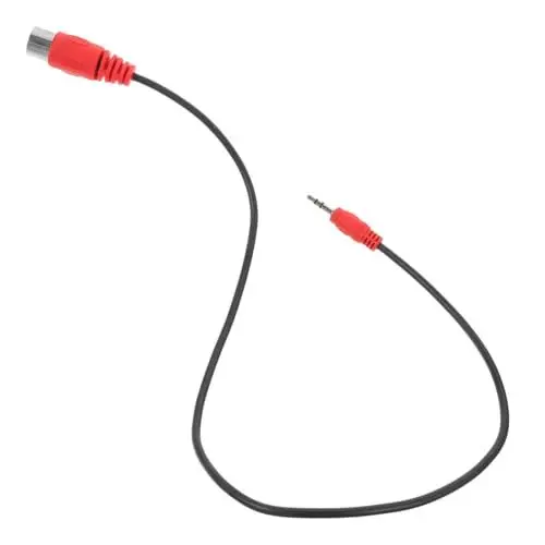Produktbild: Vaguelly Audio-adapterkabel 3 5 Mm Auf 5 Stabile Übertragung 90-grad-biegung Für Klaviere Keyboards Soundkarten
