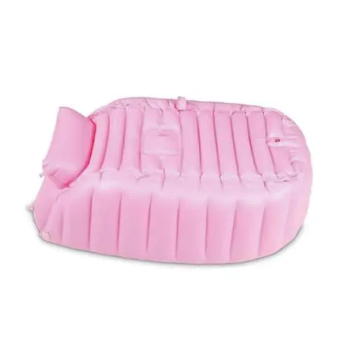 Produktbild: Vaguelly Aufblasbare Babybadewanne Für Kleinkinder Tragbare Faltbare Badewanne Für Babys Ideal Zum Und Im Wasser Pink