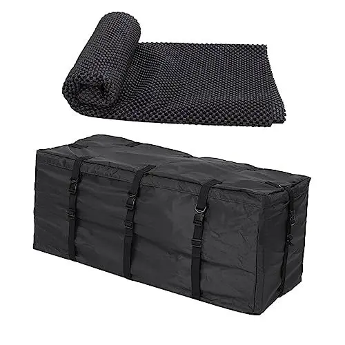 Produktbild: Vaguelly Autodachträger 1 Satz Dach Gepäck Tasche Auto Zubehör Dachgepäckträger Tasche Autodachtasche Auto Dach Tasche Auto-gepäckträger Fahrzeugträger Wasserdicht Stoff Dachträger 600d