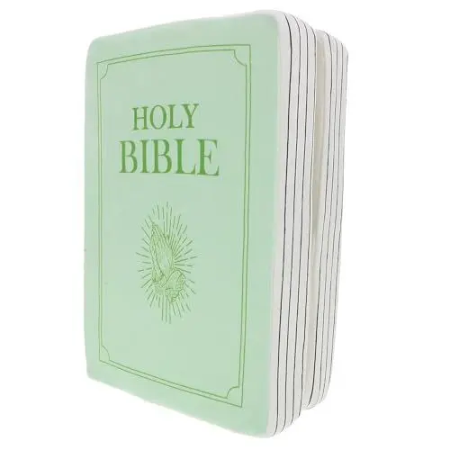 Produktbild: Vaguelly Bibelkissen Heilige Bibel Buch Plüsch Glaube Bibel Wurfkissen Das Bibel-Plüschtiere Öffnet Lustiges Dekokissen Dekorative Bettkissen Für Das Heimbüro Hellgrün