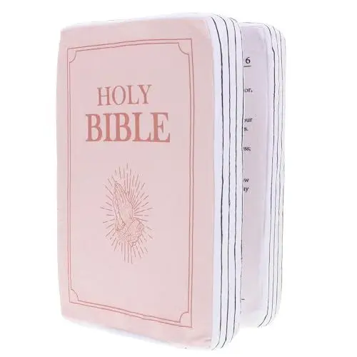 Produktbild: Vaguelly Plüsch Buchkissen Heilige Bibel Gemütliches Kissen Aus Weichem Stoff Vielseitig Einsetzbar Als Dekoration Oder Spielzeug Für Sofa Und Bett
