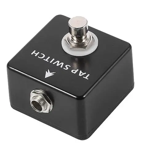 Produktbild: Vaguelly Gitarreneffekte wandfest plastikenten plasure caakg Tap-Tempo-Schalter selber bauen Tipppedal Gitarrenpedale mxr Tap-Tempo-Pedal Gitarren-Fußschalter-Pedal Gitarrenzubehör Metall