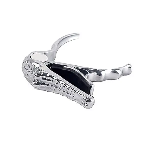 Produktbild: Vaguelly Gitarren-trigger-kapodaster Kapos Gitarrenzubehör Kapodaster Chromatisches Stimmgerät Akustischer Kapodaster Stimmgerät Für E-gitarre Gitarrenklemme Elektrische Gitarre Bass
