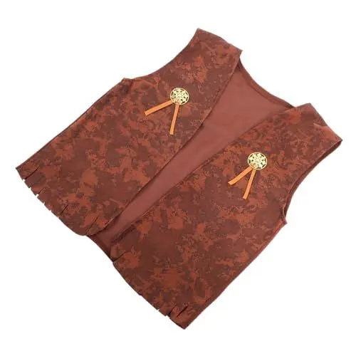Produktbild: Vaguelly Jeansjacke verkleidung Kinder Kinderkleider Kinder Costume kinderkostüme Hochzeits-Retro-Westen Western-Kostümzubehör Kinderkommode Wildweste für Kinder Kinderweste Gestrick
