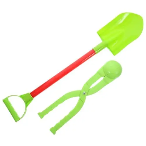 Produktbild: Vaguelly Kinder-Schneeschaufel Outdoor-Spiel-Schneespielzeug-Set Winter-Schneeballschlacht-Hersteller Werkzeug-Clip Strand-Sand-Spielzeug Outdoor-Hof Gartenaktivitäten