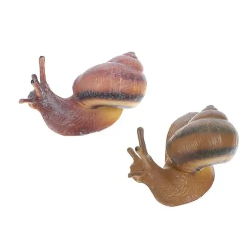 Produktbild: Vaguelly Kinderspielzeug 2St Schneckenmodell Spielzeug Schneckenfigur Ornamente für Kinder Modelle Tier Simulationsschneckenverzierung Schneckendekoration künstlich Kleine Schnecke Puppe