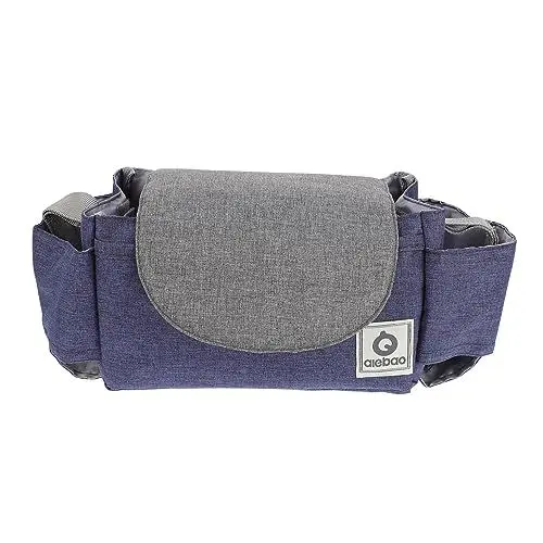 Produktbild: Vaguelly Kinderwagentasche Jogging Kinderwagen Windelaufbewahrung Im Kinderwagen Universeller Kinderwagen-organizer Kinderwagen Tasche Hängende Aufbewahrungstasche Blue Oxford-stoff