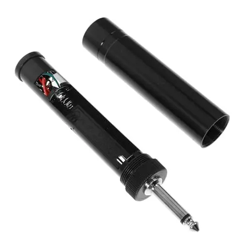 Produktbild: Vaguelly Mikrofonadapter Gitarrentuner Mandoline USB-c Auf Aux Schlüssel Kabel Headset Mit Klinkenadapter Halter Gitarrenzubehör E-gitarrenständer USB-mikrofon Stecker Tenor Black Metall