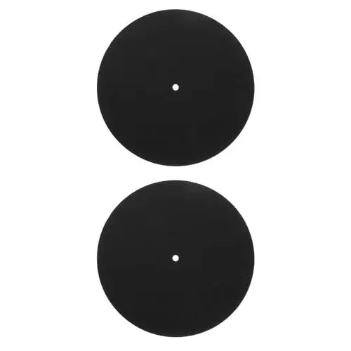 Produktbild: Vaguelly Plattenspieler-Matte, Filz, Filz, für Phonographen, Plattenspieler, Vinyl, 27 cm