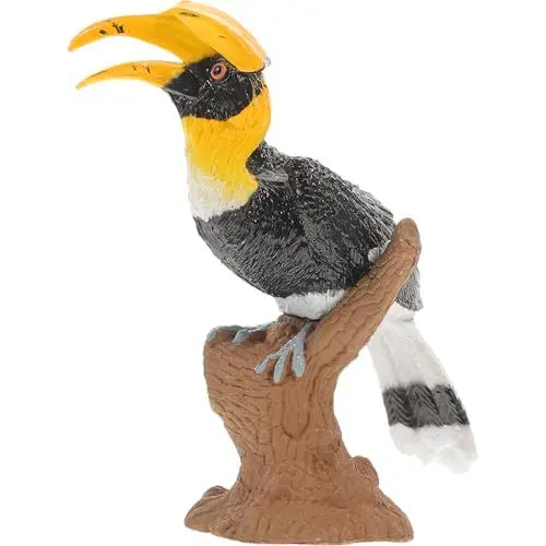 Produktbild: Vaguelly Hornbill Modellfigur Realistische Hornbill Skulptur Für Garten Und Balkon Dekoration Lebensechte Vogel Figurine Für Vogel-Liebhaber
