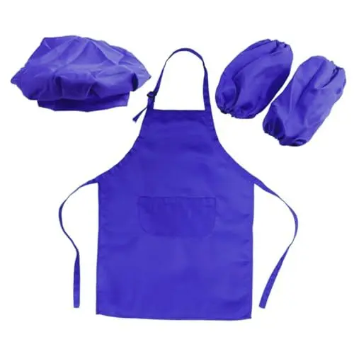 Produktbild: Vaguelly Satz Kinder Kochen Ärmel Kinderkoch-spielset Kinderschürze Handschelle Zum Kochen Für Kinder