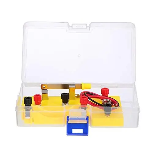 Produktbild: Vaguelly Wissenschaftliche Experimentierbox Schaltungs-lernkit Reihenschaltung Schaltungsaufbau Basis-schaltungsbausatz Experimentierkasten Physik Elektro Schaltungsausrüstung Kupfer Yellow