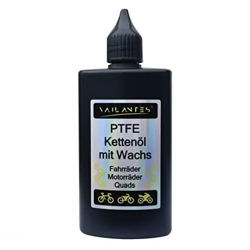 Produktbild: VAILANTES Fahrradkettenöl mit PTFE – All Condition Kettenöl für Fahrrad, Quad & Motorrad – 100 ml