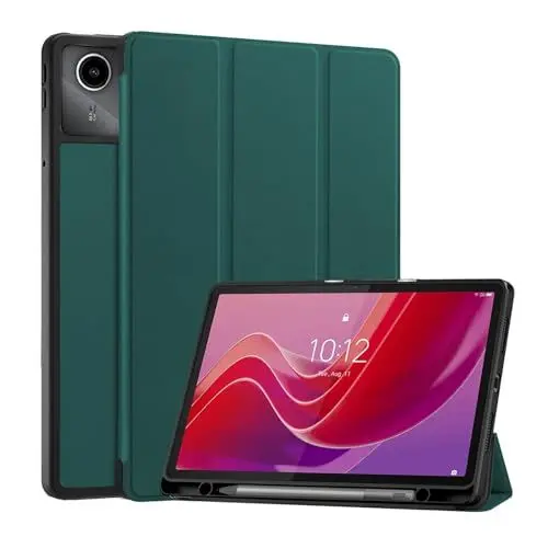 Produktbild: Vakarey Für Lenovo Tab M11 Hülle mit Stifthalter,Ultra-Dünn Smart Schutzhülle für Lenovo Tab M11,Grün