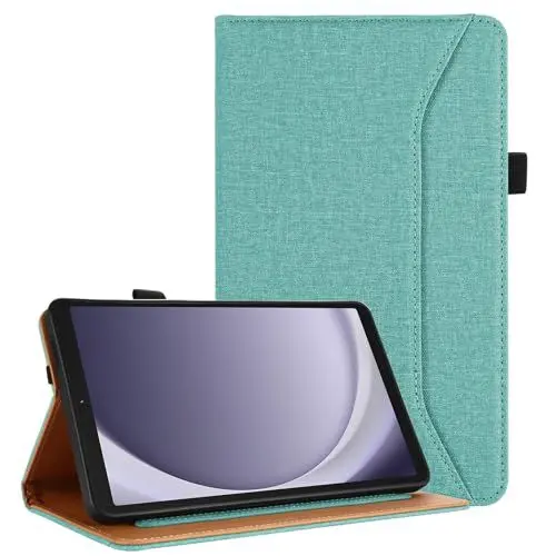 Produktbild: Vakarey Hülle für Samsung Galaxy Tab A9 8.7 Zoll Mit Handschlaufe,für Samsung Tab A9 Hülle 2023 SM-X110/SM-X115,Grün